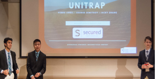 Team SECURED took home first place in Saturday's NextGen Pitch Contest, winning a $1,000 cash prize.